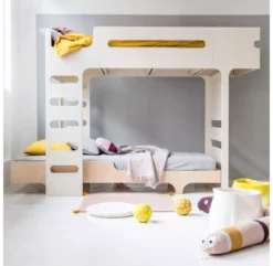 Lit Mezzanine F Bunk Bed - Naturel -Magasin D'ameublement lit mezzanine f bunk bed naturel rafa kids 3 1264x1234
