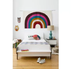 Lit Enfant River - Blanc/Noyer -Magasin D'ameublement lit simple river noyer oeuf nyc 4 1264x1234