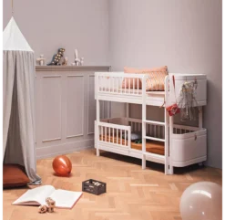 Lit Superposé Junior Wood Mini+ - Blanc -Magasin D'ameublement lit superpose junior mini plus oliver furniture blanc 8 1264x1234