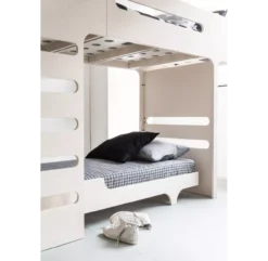 Lit Superposé F+ A Bed Et Son Matelas - Naturel -Magasin D'ameublement lits superposes a and f beds rafa kids ceruse blanc 1 1264x1234