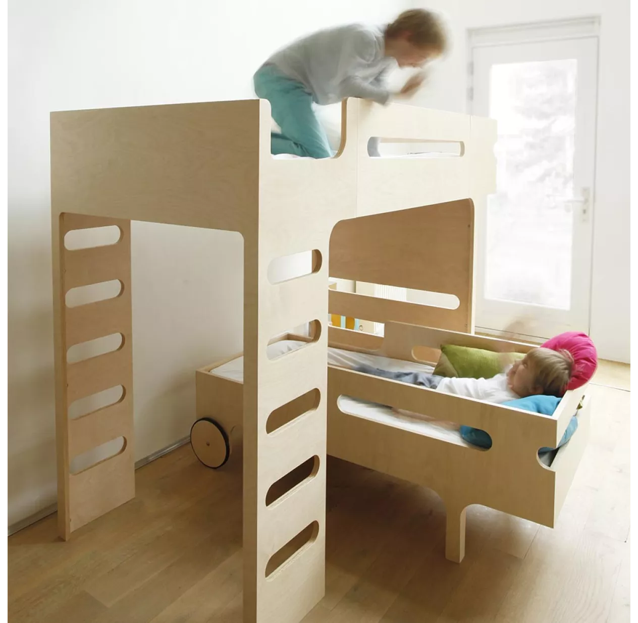 Lit Superposé F+ R Bed - Blanc 4 Lit Superposé F+ R Bed - Blanc – Image 2