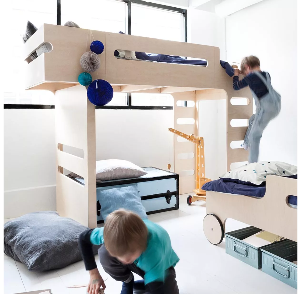 Lit Superposé F+ R Bed - Blanc 5 Lit Superposé F+ R Bed - Blanc – Image 3