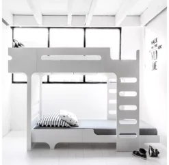 Lit Superposé F+ A Bed Et Son Matelas - Blanc -Magasin D'ameublement new lits superposes a and f beds blanc rafa kids 5 1264x1234