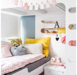 Lit Superposé F+ A Bed Et Son Matelas - Blanc -Magasin D'ameublement new lits superposes a and f beds blanc rafa kids 6 1264x1234