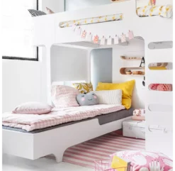 Lit Superposé F+ A Bed Et Son Matelas - Blanc -Magasin D'ameublement new lits superposes a and f beds blanc rafa kids 7 1264x1234