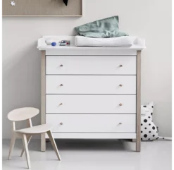 Etagère 3x2 Horizontale Avec Socle Blanc -Magasin D'ameublement nursery dresser white oak oliver furniture 7 1264x1234