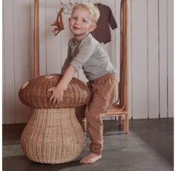 OYOY Panier De Rangement Champignon -Magasin D'ameublement panier de rangement champignon en rotin oyoy 2 1264x1234