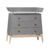 Leander Plan à Langer Pour Commode Luna - Gris -Magasin D'ameublement plan a langer commode luna grise leander 1 1264x1234