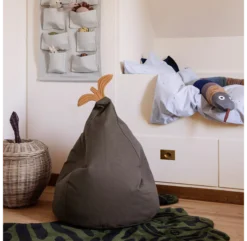 Ferm LIVING Pouf Poire - Kaki -Magasin D'ameublement pouf poire brun ferm living 3 1264x1234