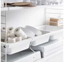 Etagère Bowl 78 X 30 Cm - Blanc -Magasin D'ameublement string bowl shelf 3 1264x1234