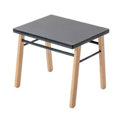 Table Gabriel Et Chaise Enfant Louise - Anthracite -Magasin D'ameublement table gabriel chaise louise combelle hetre anthracite combelle 4 1264x1234