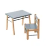Table Gabriel Et Chaise Enfant Louise - Bleu Gris 1 Table Gabriel Et Chaise Enfant Louise - Bleu Gris -Magasin D'ameublement table gabriel chaise louise combelle hetre bleu gris combelle 1 1264x1234