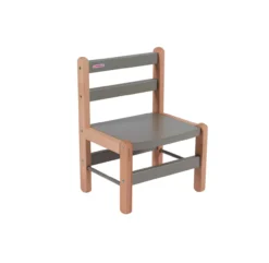 Table Gabriel Et Chaise Enfant Louise - Gris -Magasin D'ameublement table gabriel chaise louise combelle hetre gris combelle 3 1264x1234