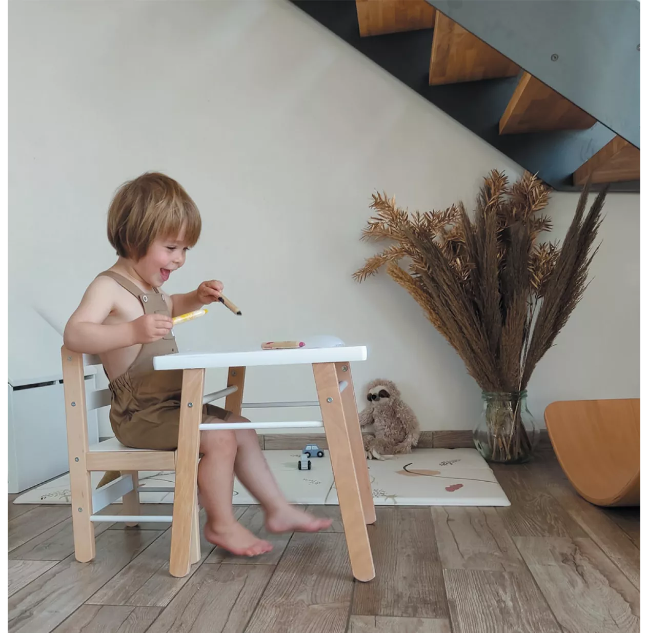 Table Gabriel Et Chaise Enfant Louise - Vieux Rose 5 Table Gabriel Et Chaise Enfant Louise - Vieux Rose – Image 3