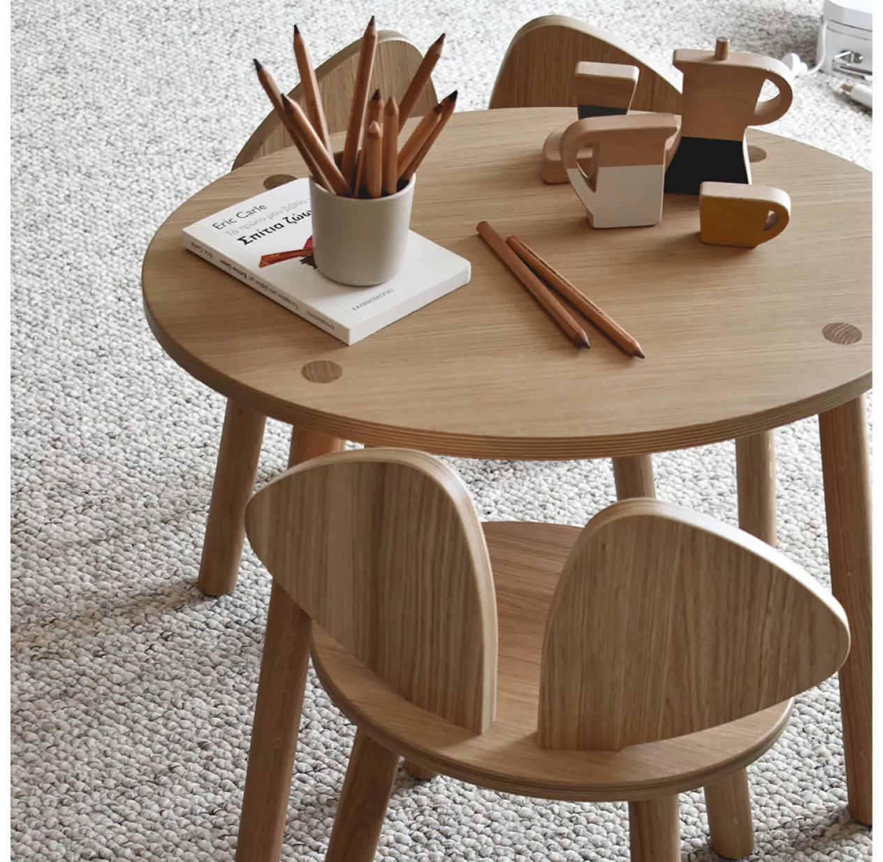 Nofred Table Enfant Mouse 2-5 Ans - Chêne 4 Nofred Table Enfant Mouse 2-5 Ans - Chêne – Image 2