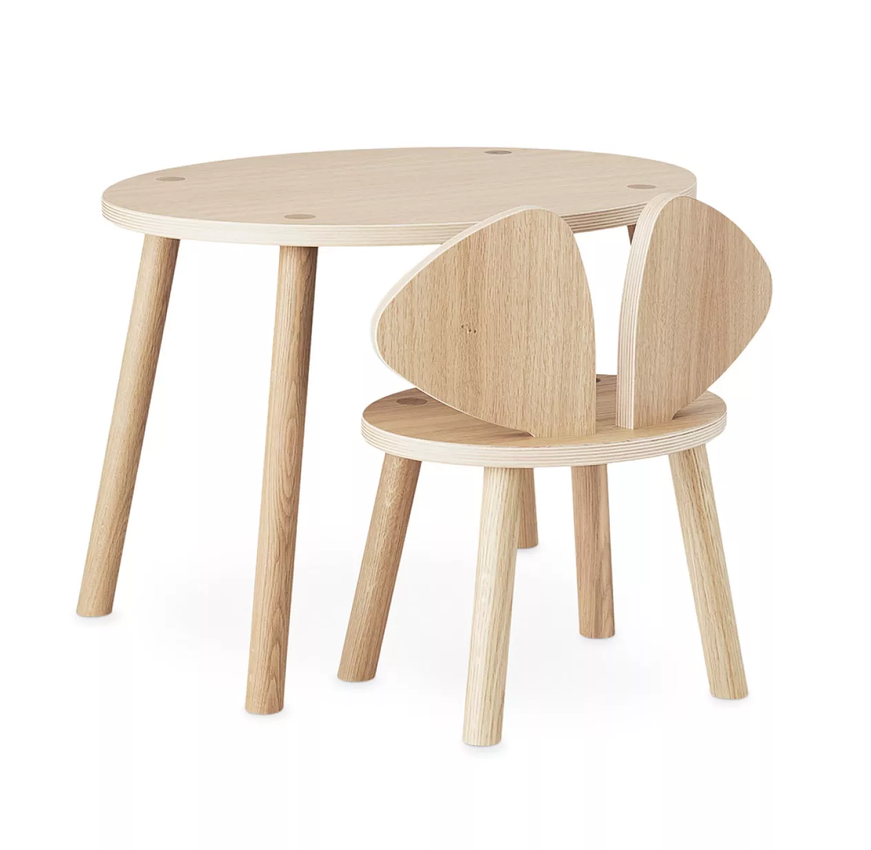 Nofred Table Enfant Mouse 2-5 Ans - Chêne 5 Nofred Table Enfant Mouse 2-5 Ans - Chêne – Image 3