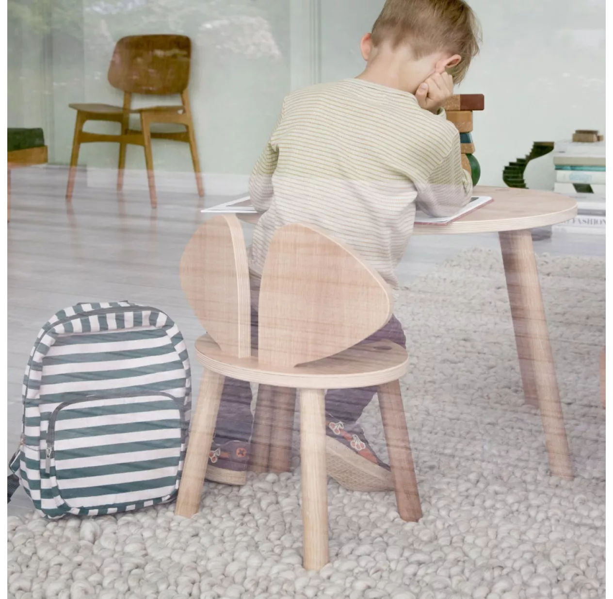 Nofred Table Enfant Mouse 2-5 Ans - Chêne 6 Nofred Table Enfant Mouse 2-5 Ans - Chêne – Image 4