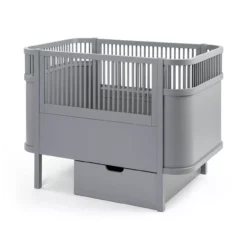 Sebra Tiroir Pour Lit Bébé évolutif - Gris -Magasin D'ameublement tiroir rangement lit sebra gris 2 1264x1234