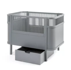 Sebra Tiroir Pour Lit Bébé évolutif - Gris -Magasin D'ameublement tiroir rangement lit sebra gris 4 1264x1234